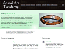 Tablet Screenshot of animal-art-taxidermy.com